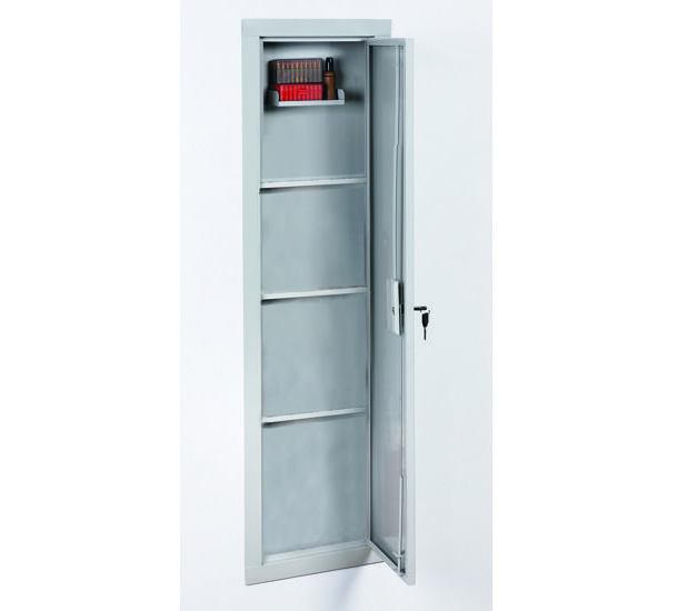 Stack-On IWC-55 Full Length Long Gun In Wall Steel Cabinet ...