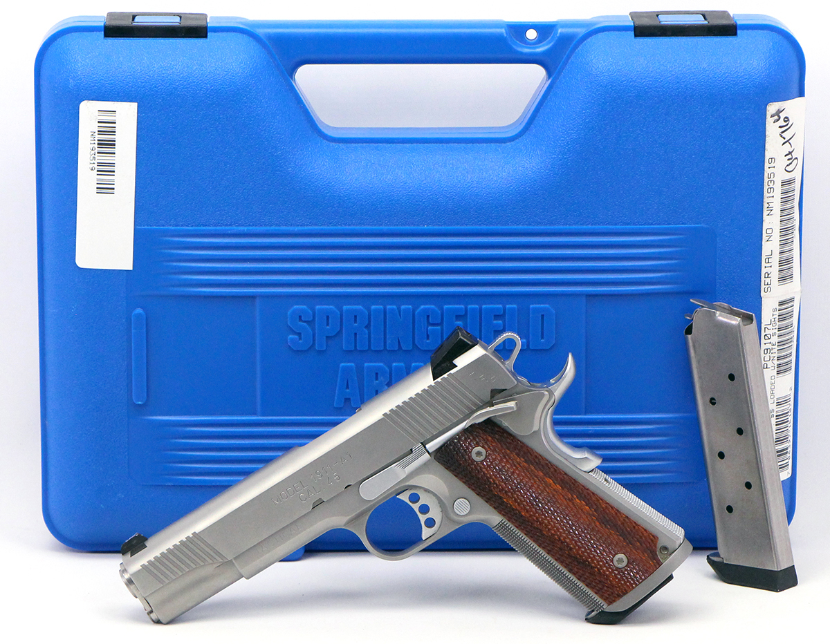 Springfield Armory 1911 A1 Trp Stainless 45 Acp Pistol Used In Good Condition With Box 8097