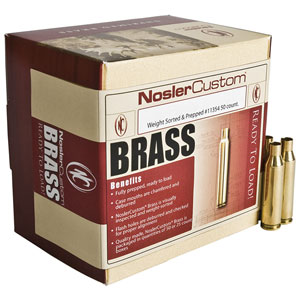 Nosler Custom 264 Winchester Magnum Unprimed Brass 50 Count